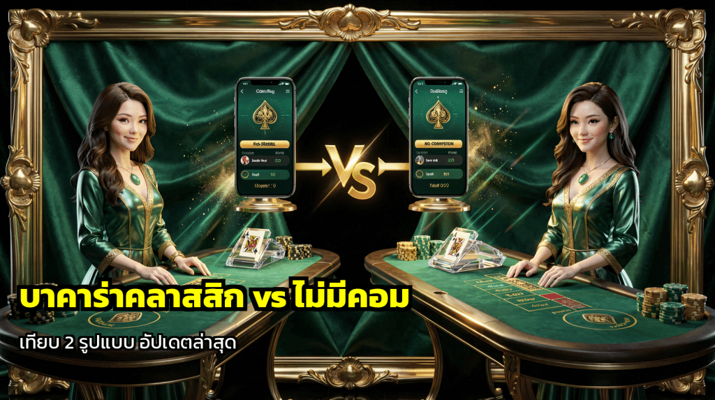 บาคาร่าคลาสสิก vs ไม่มีคอม
